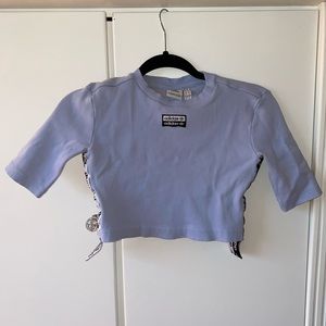 Adidas blue crop top